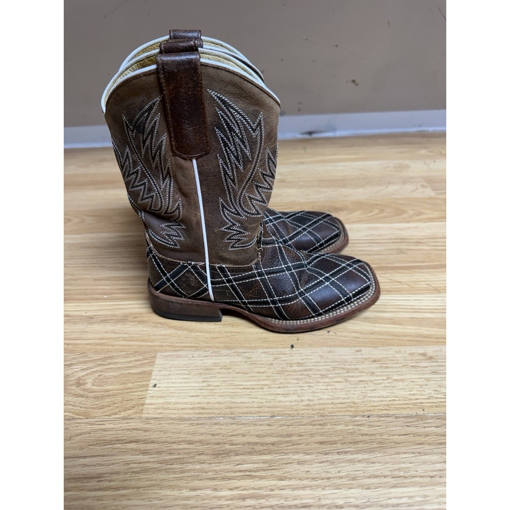 Kids Horsepower Moka‎ Sabotage Patchwork Boots Size 13